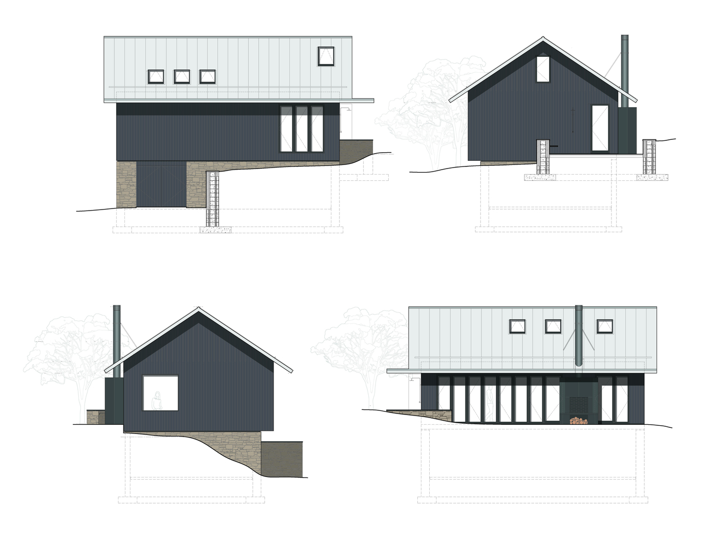 Alexallen guest house elevations 1400 xxx